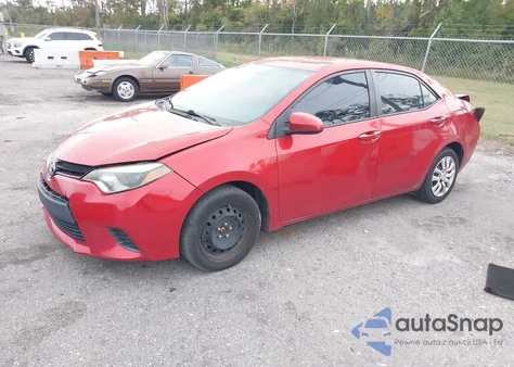 2014 Toyota Corolla Le z USA, uszkodzony, nr VIN 5YFBURHE1EP168874